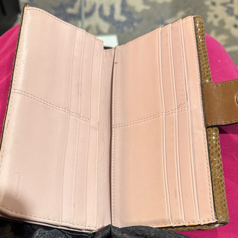 Coach Brown and Tan Wallet - Picture 3 of 3